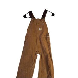 Carhartt Brown Youth Med Regular Bib Overalls